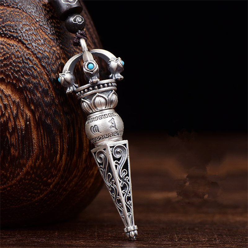 Men Accessories Neck Chain - Erkekler için altı-karakter gerçeği Vajra Pestle